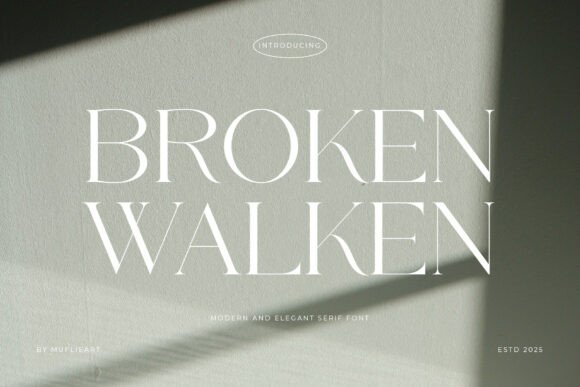 Broken Walken: A Typeface of Cinematic Contrast and Editorial Edge