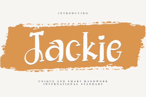 Jackie: The Handcrafted Font for Wedding Invitations and Branding