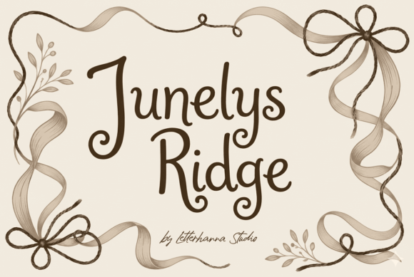 Junelys Ridge: The Script Font That Ties Your Design Together