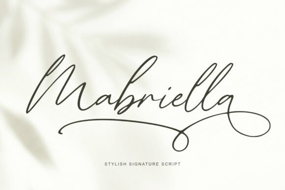 Mabriella: The Signature Script Font for Modern Designers