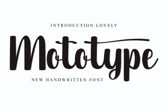 Mototype: The Friendly Font for Creative Projects