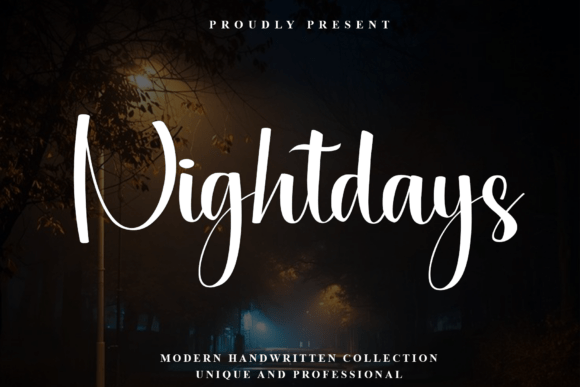 Nightdays: A Modern Script for Elegant Branding