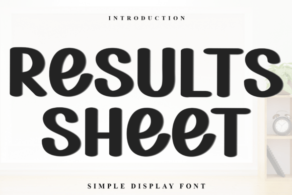 Results Sheet: A Festive Typeface for Holiday Designs