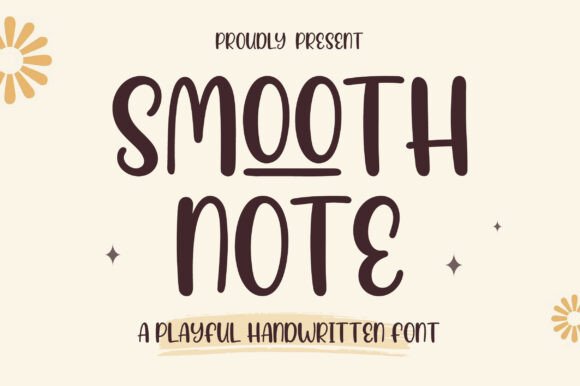 Smooth Note: A Handwritten Font with a Friendly Vibe