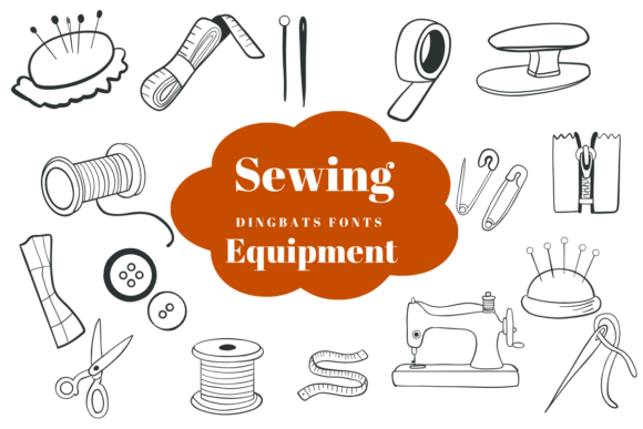 Stitch Together Your Vision: The Sewing Equipment Font