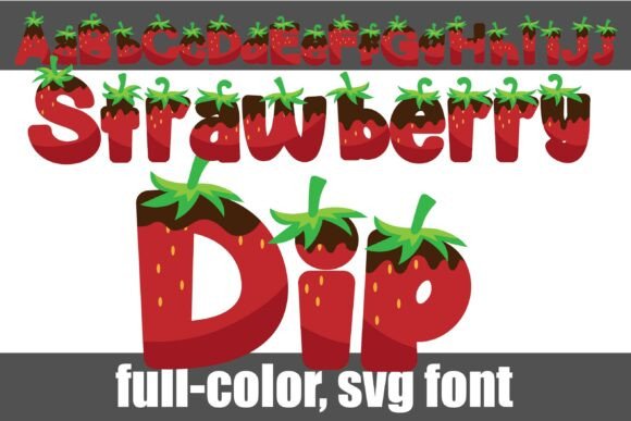 Strawberry Dip: A Sweet SVG Font for Creative Projects