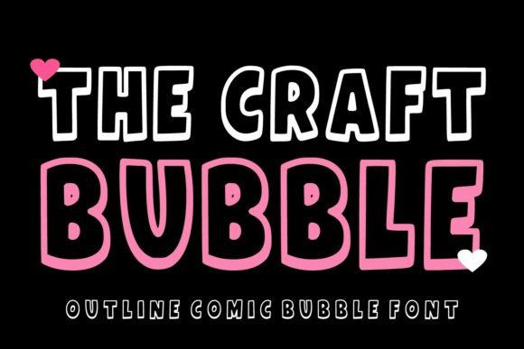 The Craft Bubble: A Playful Font for Creative Projects