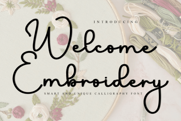 Welcome Embroidery: A Font with a Soft, Unique Touch