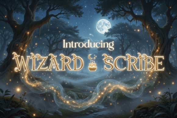 Wizard Scribe: Infusing Fantasy into Modern Typography